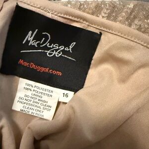 Mac Duggal Champagne Gown